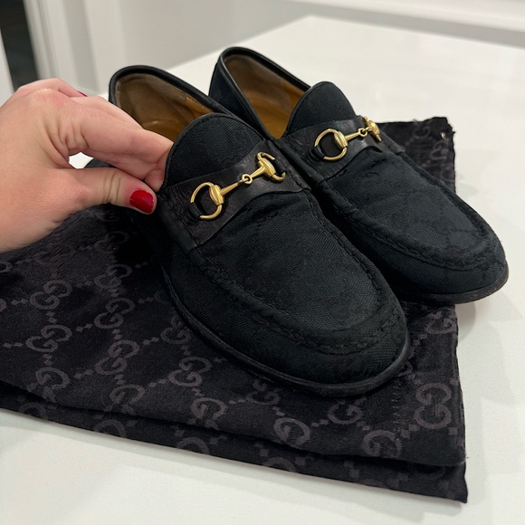 Women’s Vintage Gucci Loafers w/ Dust Bag, Size EU 8 / US 7.5 - Picture 2 of 9